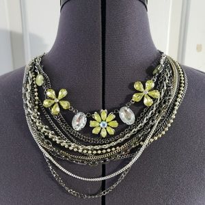 Floral statement necklace